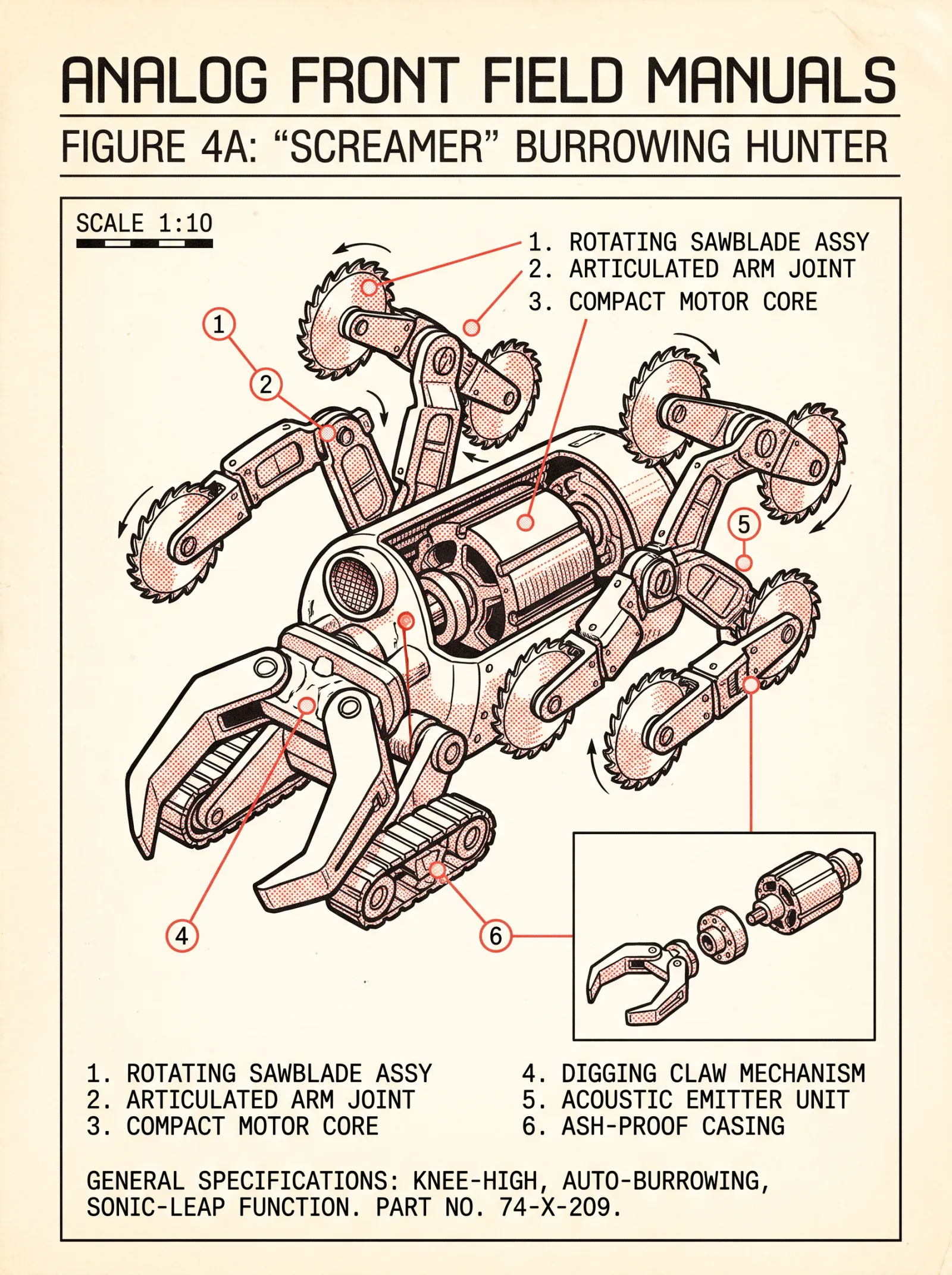 Workshop manual plate for the SC-2 SCREAMER